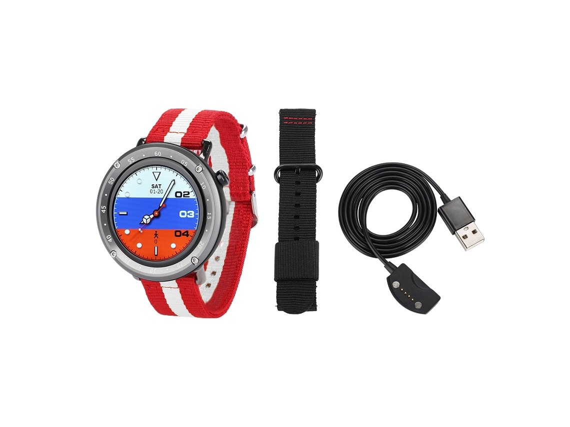 Reloj inteligente con monitor de frecuencia cardíaca y Bluetooth