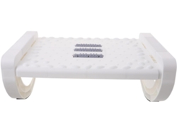 Reposapiés Ergonómico Blanco Para Debajo Del Escritorio, Antideslizante Con Textura De Masaje Para Oficina.