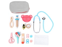 Juguete De Simulación Médica Para Niños, Casita De Juegos Educativa De Madera, Gris.