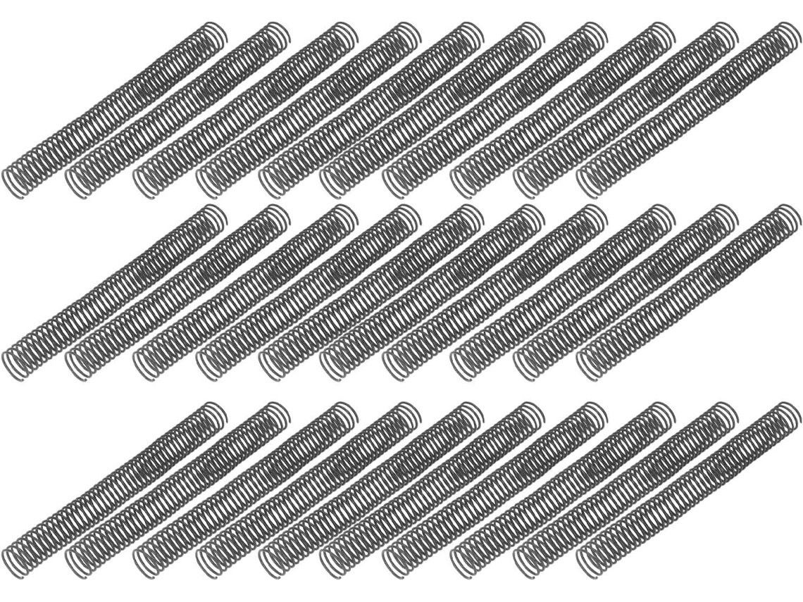 Enrolladores De Espiral De Pvc, 30 Unidades, 29 Mm, 48 Dientes, Para 260 Hojas