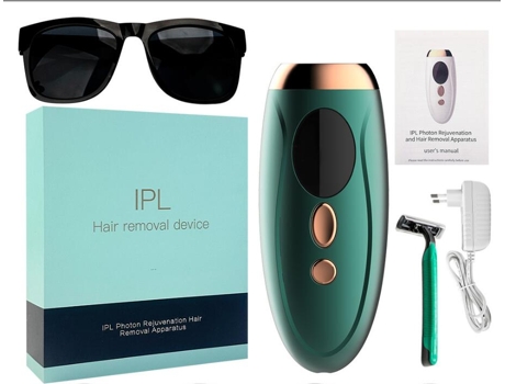 Depiladora de luz pulsada EZII XBH-01 IPL cara y cuerpo Color verde oscuro