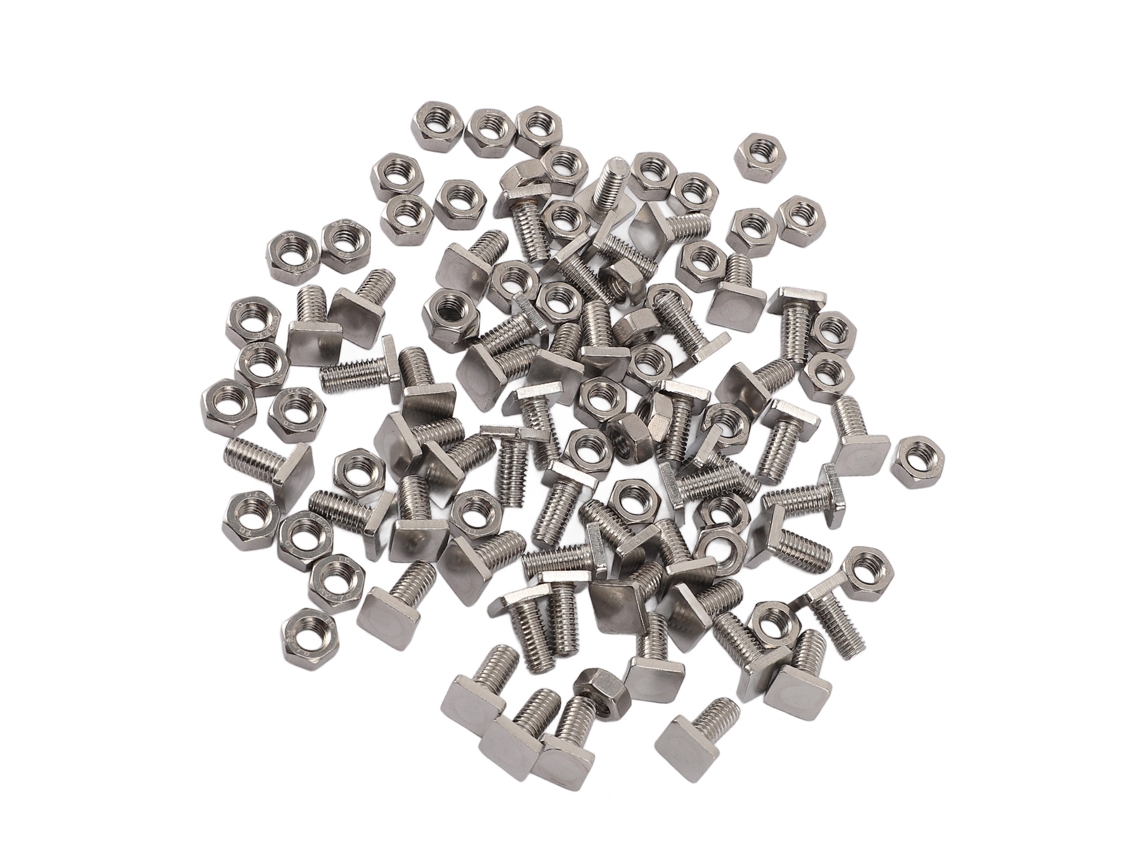 50 Juegos De Tornillos Y Tuercas De Acero Inoxidable 304 Para Horno M6 X 13