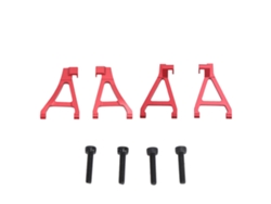 Conjunto De Brazo De Suspensión Delantero De Aluminio Para Coche Rc Traxxas 1/16 Slash, Rojo