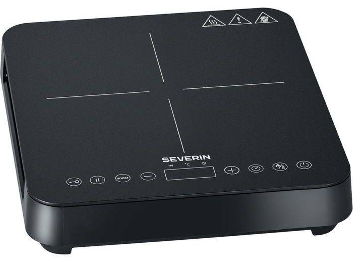 Placa de Indução Portátil SEVERIN KP1025 2000 W (1 queimador - Negro)