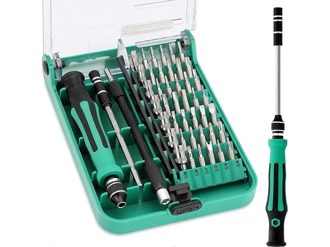 Kit De Destornilladores De Precisión 45 En 1 Herramientas Magnéticas Para Reparación De Electrónicos Con Caja Portátil