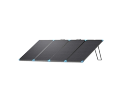 Panel solar portátil, diseño plegable, resistente al agua.