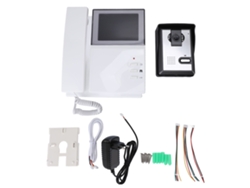 Sistema de intercomunicación para puertas con video, visión nocturna y pantalla LCD de 4,3 pulgadas.