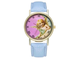 Reloj De Pulsera De Cuarzo Clásico Para Mujer, Color Azul Claro.