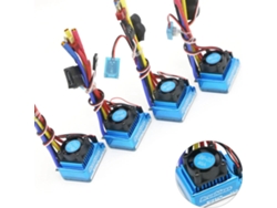 60awaterproof 45a 60a 80a 120a Brushless Esc Electric For 1/8 1/10 1/12 Rc Car Parts