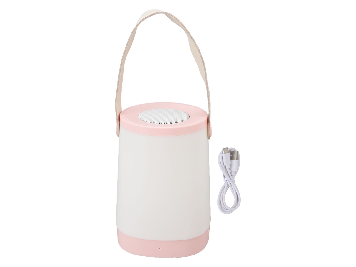 2026-altavoz Bluetooth Lanterna Portátil Hifi Inalámbrico Con Luz Led Ambiente Radio Recargable Para Exterior Rosa