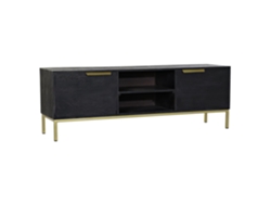Mueble Tv Mango Metal Negro 147x38x51cm