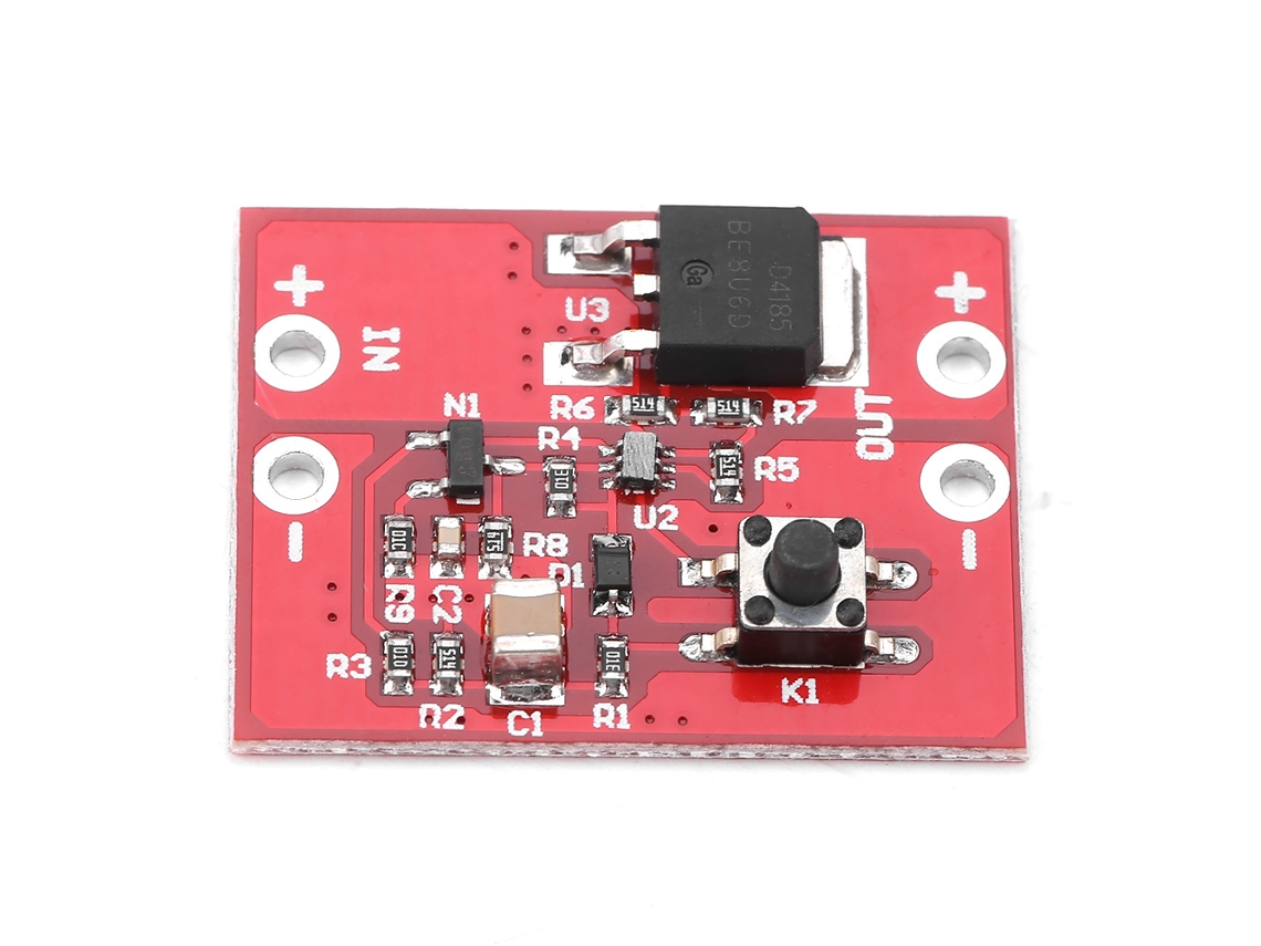 Módulo de llave electrónica analógica de una sola tecla, placa de microinterruptor táctil, 14-30 V 3 A
