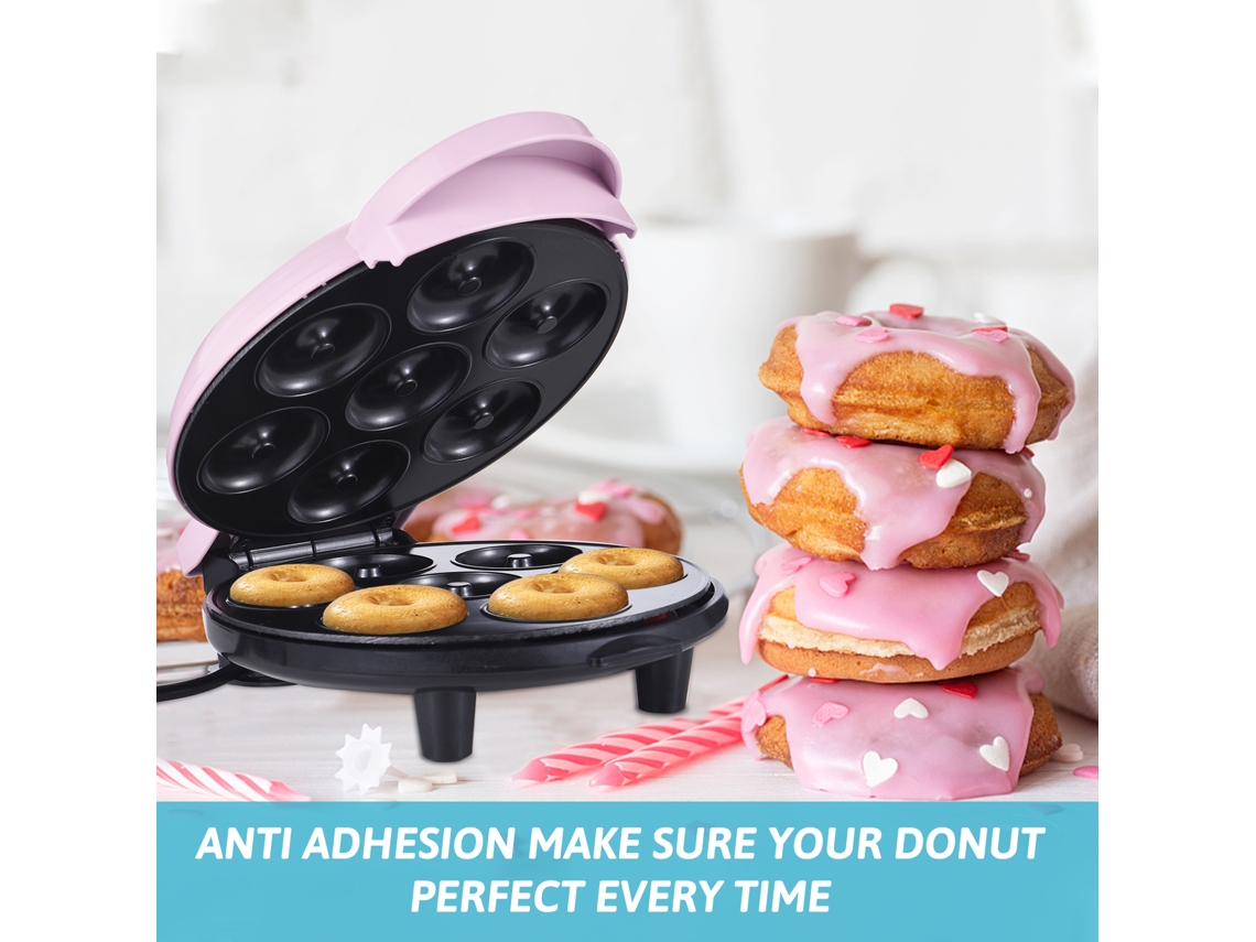 Máquina Para Hacer Donuts Dash Mini De 700 W Con Doble Calentamiento Y Revestimiento Antiadherente, Para Uso Doméstico Y Comercial.