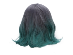 Peluca Sintética De Olas Cortas Para Mujeres Fashion, Fibra De Alta Temperatura, Ideal Para Estilos Y Práctica
