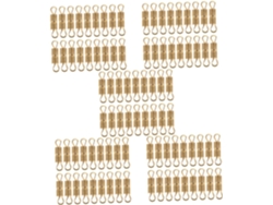 Nuobesty 100 Cierres Espirales Dorados Para Joyería, Pulseras Y Collares
