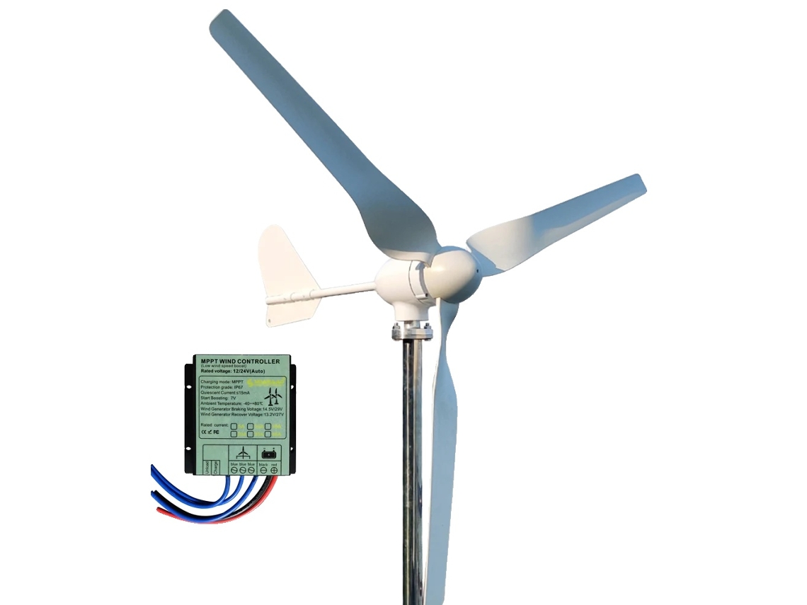 Generador de turbina eólica, solución de energía fuera de la red, construcción duradera, sin controlador MPPT, 4000 W, 12 V