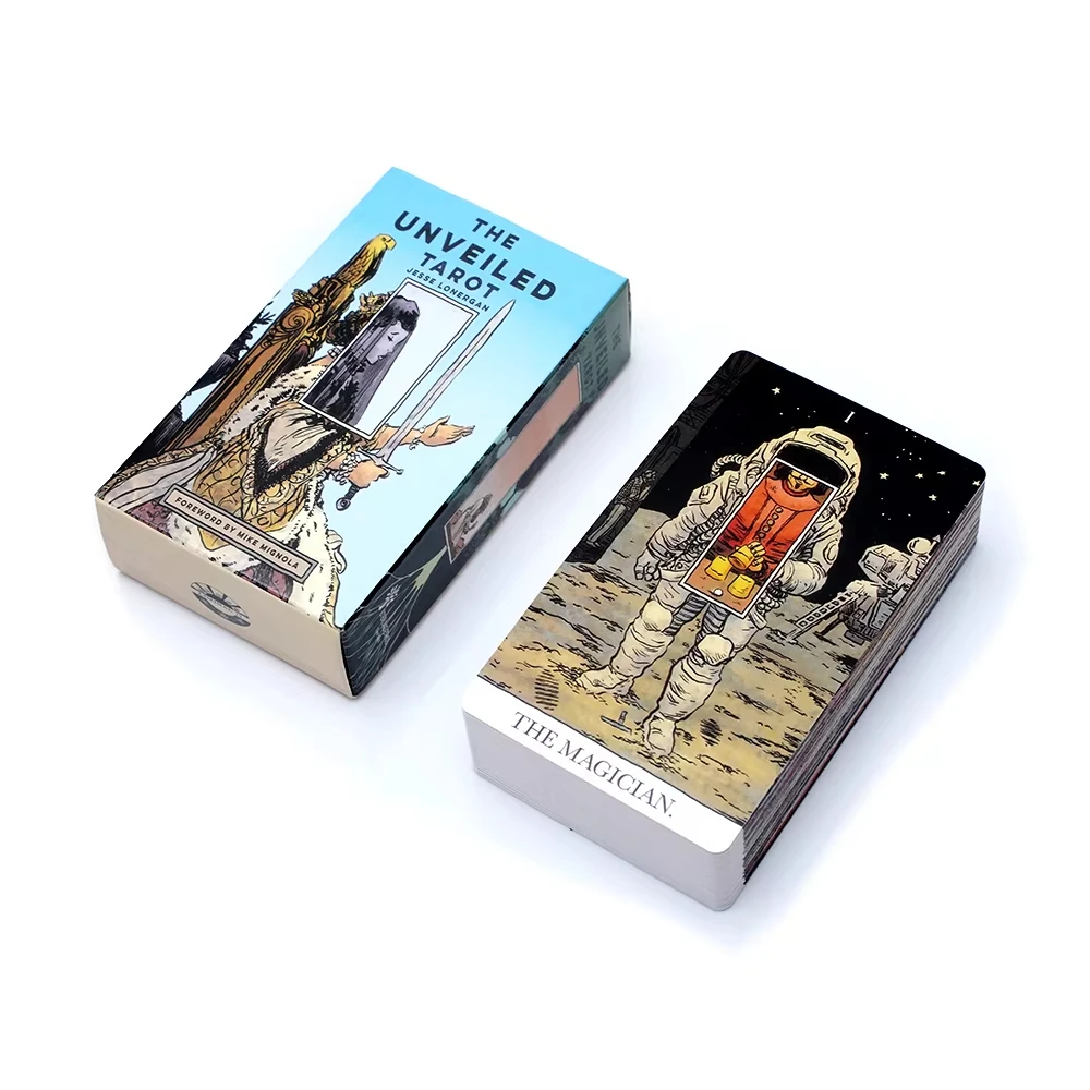 El Juego De Cartas Ilustradas "desvelando El Tarot" De Jesse Lonnagan Presenta Un Diseño Artístico Único.