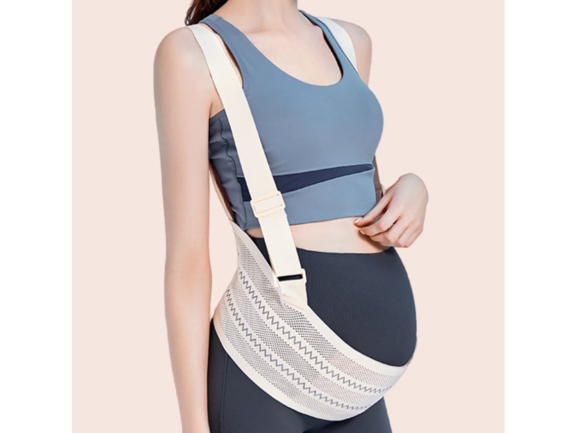 Cinturón de soporte abdominal transpirable y ajustable Yunzii para el embarazo, ideal para aliviar el dolor de espalda (vientre de 96/110 cm)