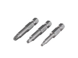 WOLFCRAFT 1266000 1 Juego de Puntas de Atornillador de 3 Piezas Squareplus 1 2 3