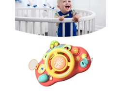 Volante Interactivo Educativo De Simulación De Coche - Regalo Ideal Para Niños - Rosa