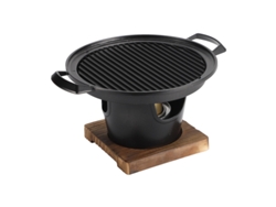Mini horno de barbacoa para exteriores con placa de carbón