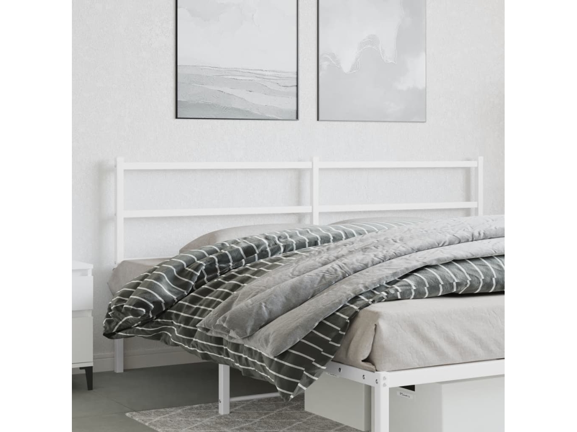 Cabecero De Metal Blanco 200 Cm