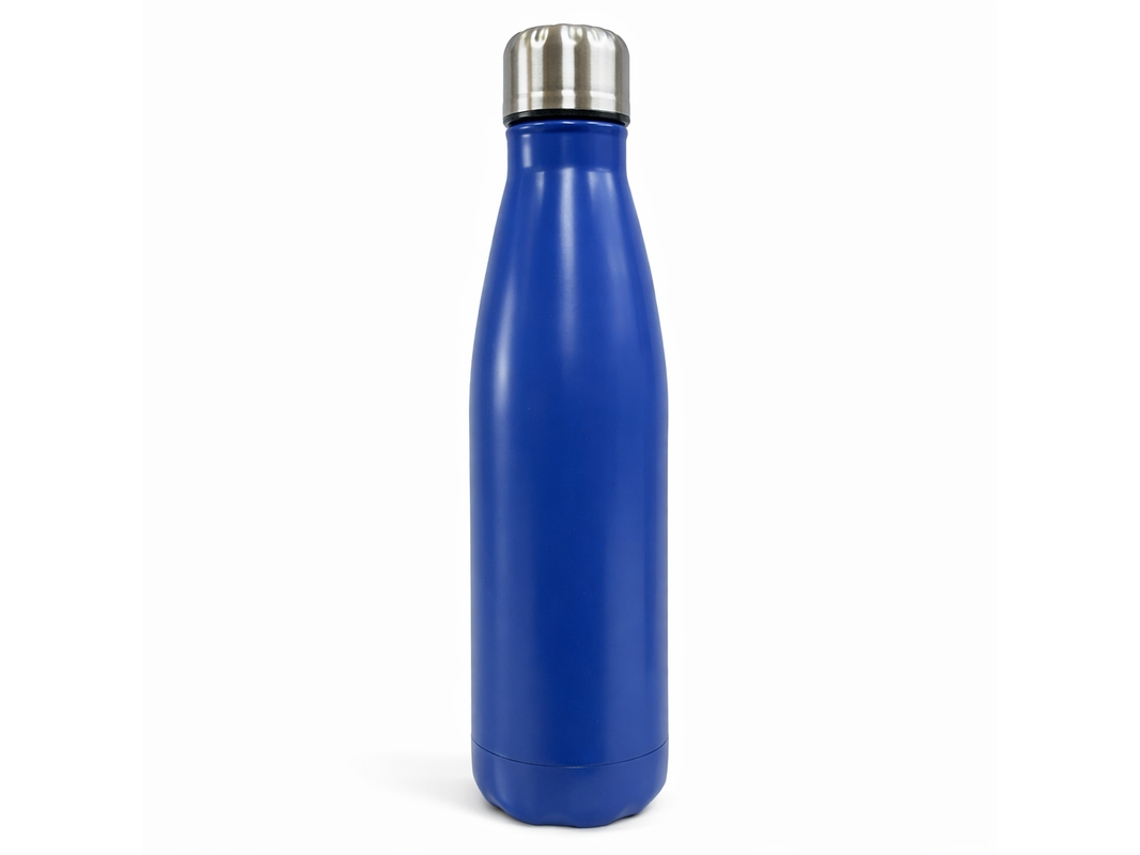 Botella térmica de aluminio de 500 ml, color azul oscuro (Bk 668-26)