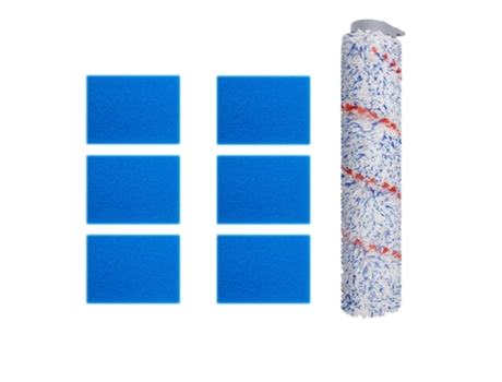 Esponjas de filtro de rodillo de cepillo para aspiradora en seco y húmedo Tineco Ifloor Hf10E-01, inalámbrica completa