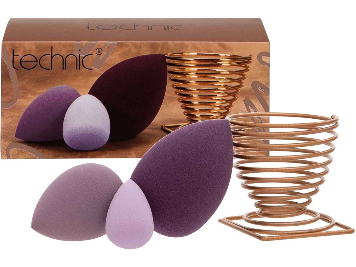 Esponjas de Maquillaje TECHNIC 3 Blenders + Holder Set