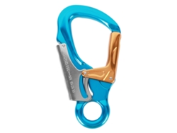 Carabiner De Escalada 35kn D Forma Resistente Para Escalada Em Rocha Alpinismo Azul Céu Ouro