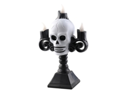 Vela Led Con Forma De Calavera, Ligera, Retro, Espeluznante, Luz Verde, Velas Plástico Sin Llama Cal