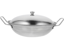 Sartén Wok Antiadherente De Acero Inoxidable Para Uso Doméstico Seguro.