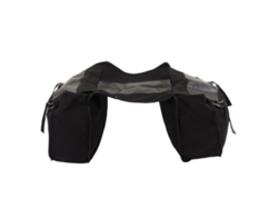 2026-bolsa Portaequipaje Para Asiento Trasero De Bicicleta Canvas Bicicleta Doble Compartimentos Negro Para Viajes Al Aire Libre Picnic