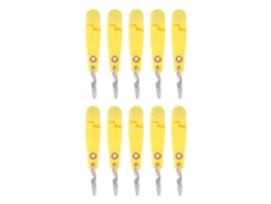 10 Clips De Liberación Resistentes Para Pesca De Arrastre Con Llavero Para Tabla De Planeo Y Cometa (color Amarillo)