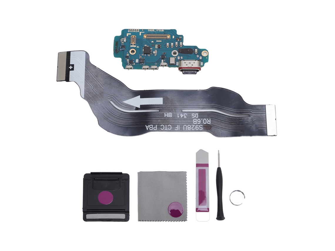Conector Puerto Carga Usb C Dock Placa Madre Cable Flex Para Galaxy S24 Ultra 5g S928b Versión Eu