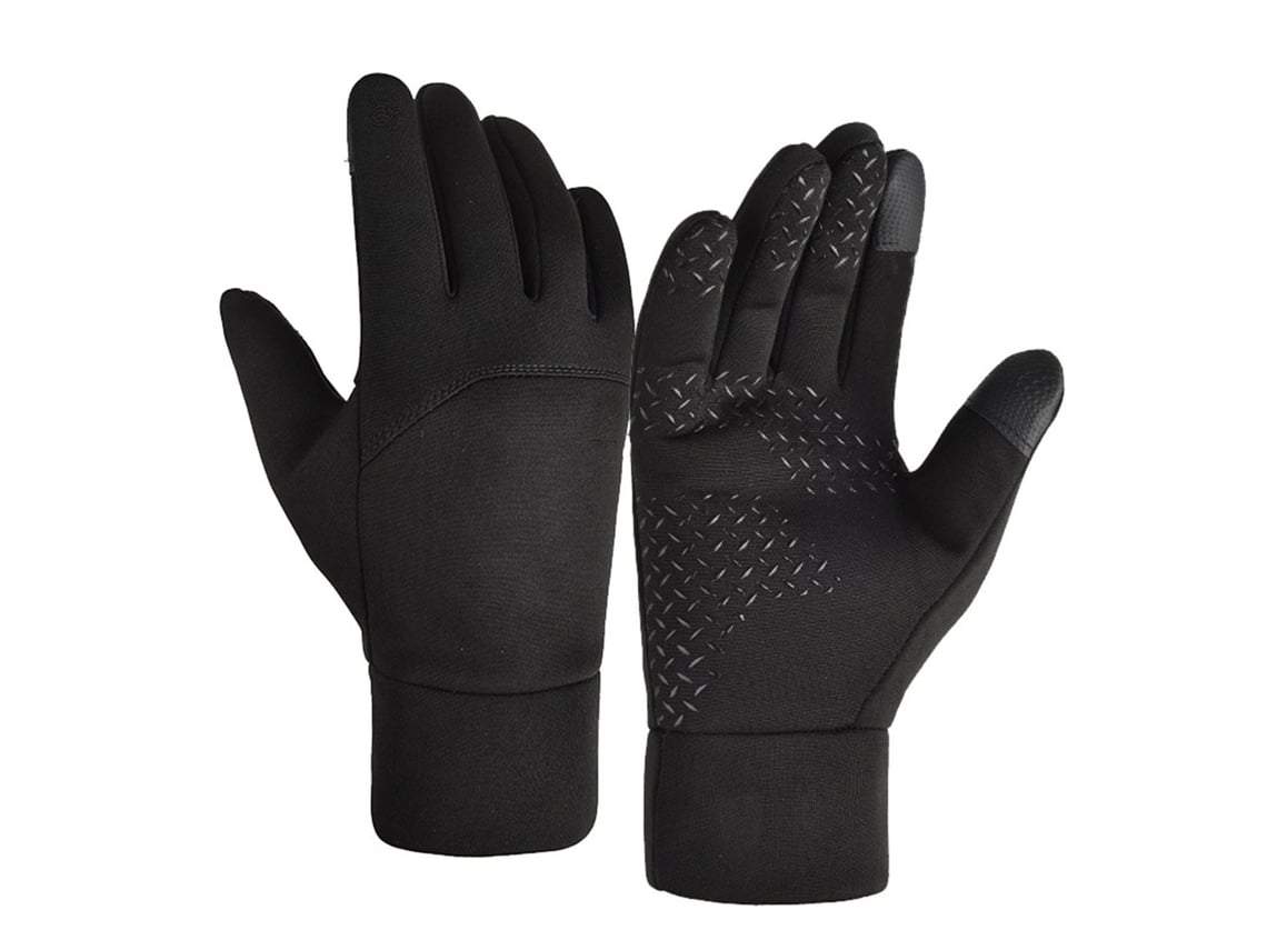 Luvas De Inverno Para Homem Tela Tática Impermeáveis À Prova De Vento Aquecedoras Para Esportes Ao Ar Livre Preto M