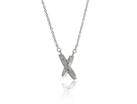 Collar de plata esterlina con dos anillos accesorios para mujeres colgantes regalo de joyería para niñas