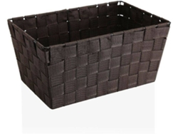 Cesta BIGBUY HOME (Marrón - Textil - 20 x 15 x 30 cm) )