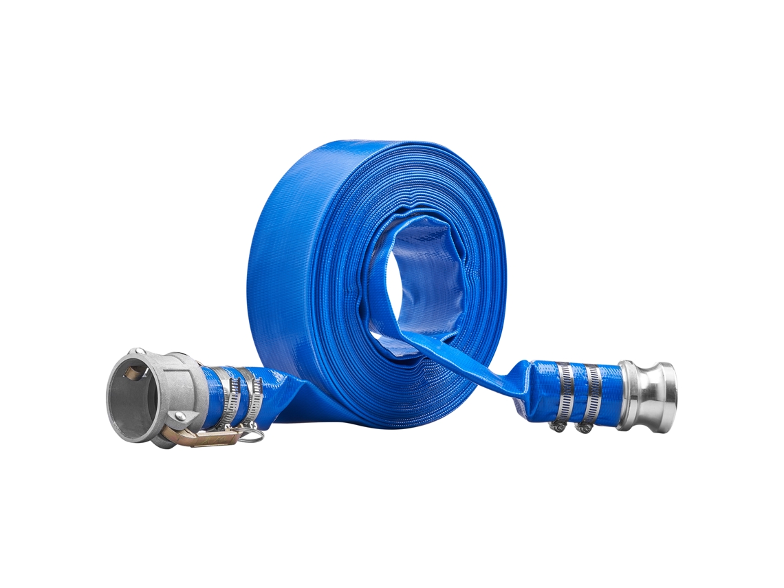 Manguera de drenaje de PVC Succebuy de 2 pulgadas x 50 pies con conexiones CEE Camlock