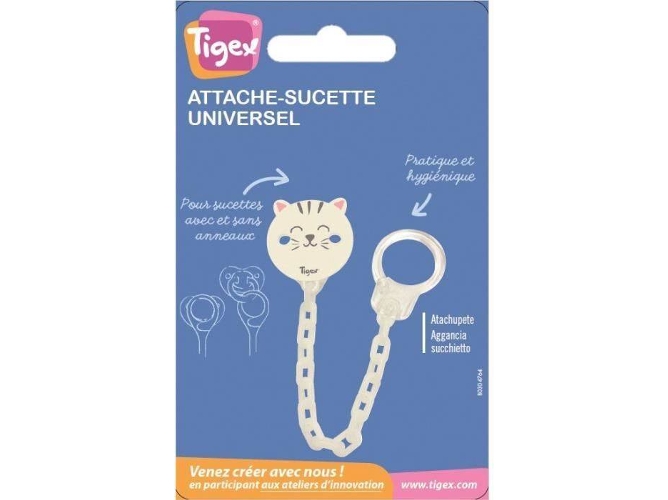 heroína Amarillento perecer Porta-Chupetes TIGEX Chainette Universal Cat