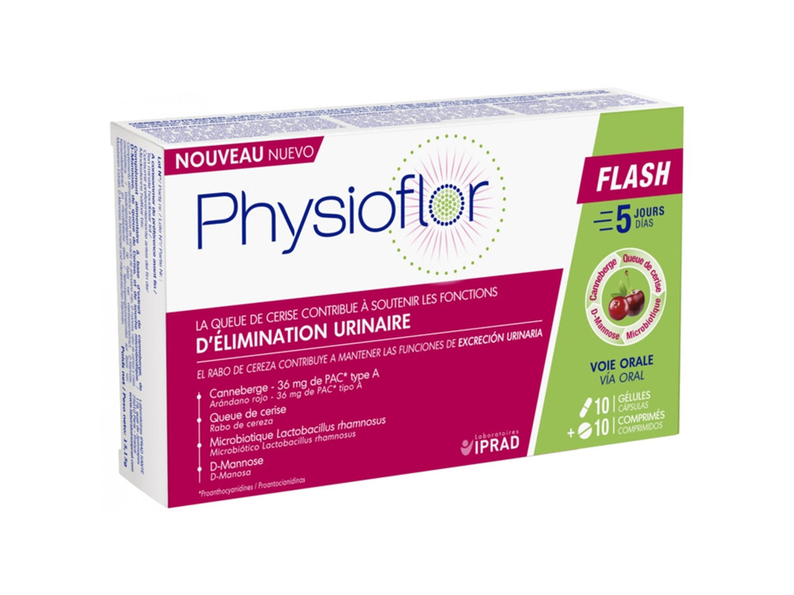 Physioflor Flash 10 Cápsulas 10 Comprimidos LABORATOIRES IPRAD