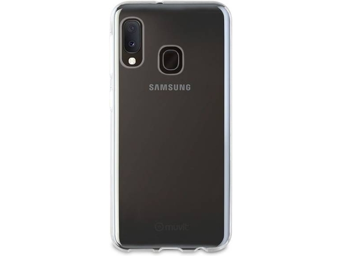 Funda Samsung Galaxy A20 MUVIT Cristal Soft Transparente