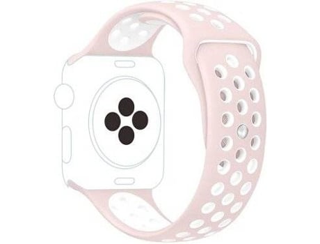 Correa Apple Watch Series 3 G4M 42mm Rosa, Blanco