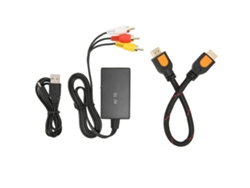 Conversor Av A Hdmi (adaptador Macho A Hembra Con Cable Hdmi)