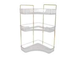 Organizador de maquillaje de 3 niveles, fácil acceso, esquinero estético, organizador de encimera de baño para cosméticos, cuidado de la piel, Trans