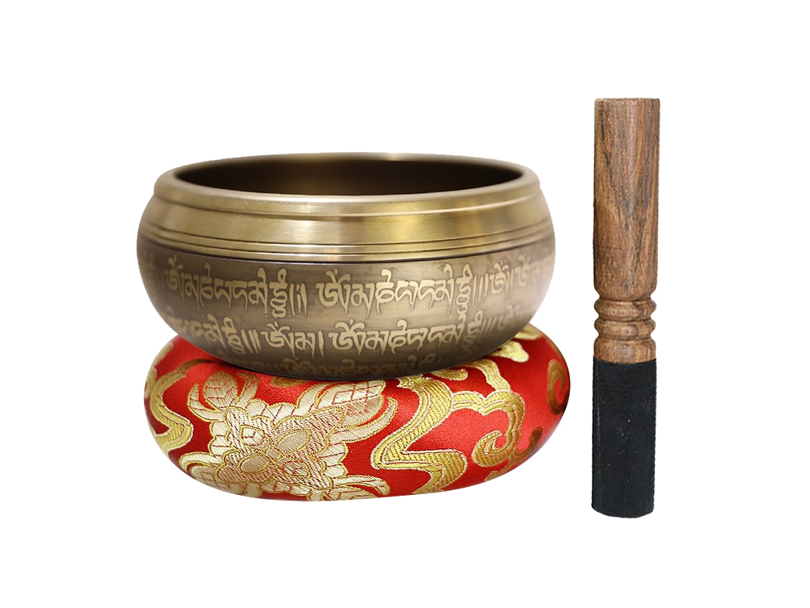 Juego de cuencos tibetanos de metal auténticos hechos a mano, ideal para meditación, yoga y terapia de sonido, mejora la relajación y la curación holística.