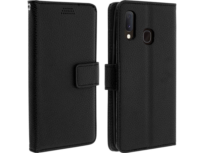 Funda Samsung Galaxy A20e AVIZAR Wallet Negro