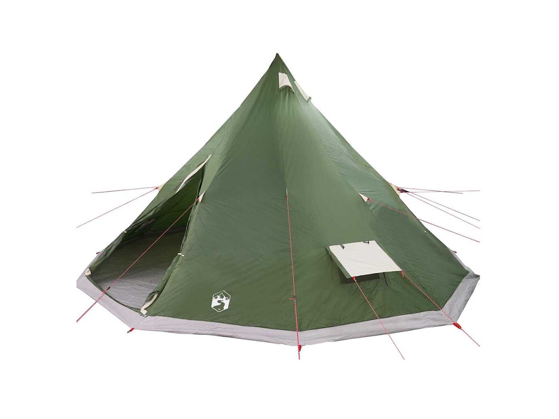 Tienda tipi familiar con techo verde 560 x 560 x 300 cm