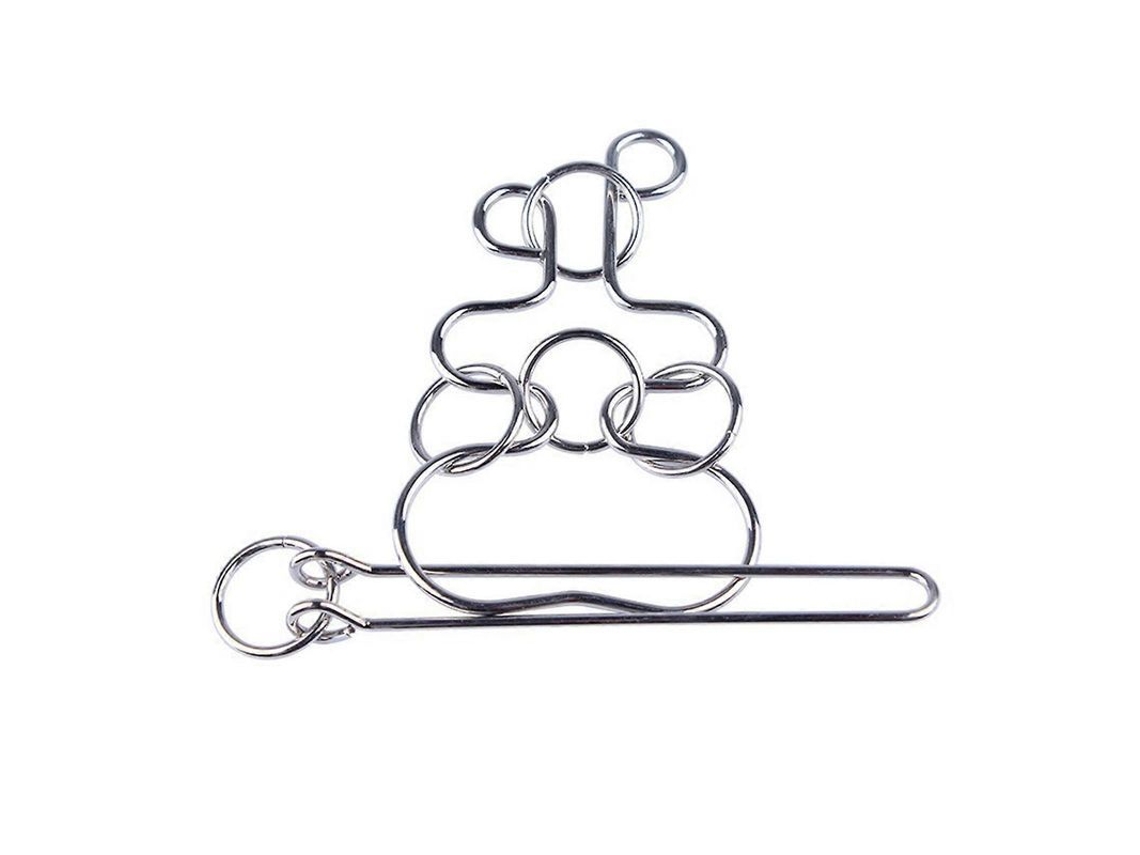 Rompecabezas De Aros Metálicos Para La Relajación Y La Estimulación Mental De Niños Y Adultos.