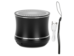 Mini Alto-falante Bluetooth Ip67 Impermeável Portátil Com Bass Auto Connect Para Banheiro Bicicleta Carro Preto